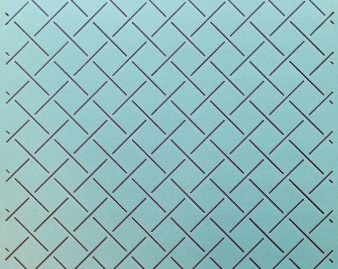 Square Grid Stencil 12 Inch Plastic Square 1 X 1 Design for Sashiko