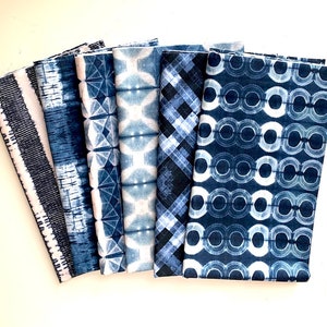 6 Blue & White Shibori Designs:  Perfect for Boro, Sashiko, Quilts, Craft Projects #724