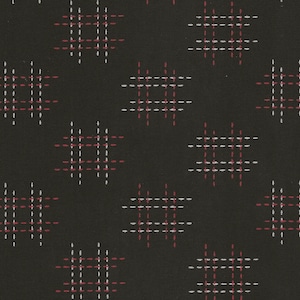 Hash Tag  Design -  Black Asian Japanese Fabric