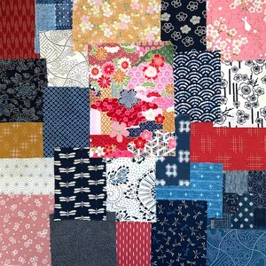 24 Mixed Boro Japanese Fabric Collection #875 Slow Stitching