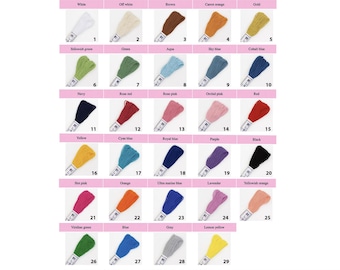 Solid Sashiko Thread (OLYMPUS) 20m skein - 40  Selections - 11 NEW COLORS!