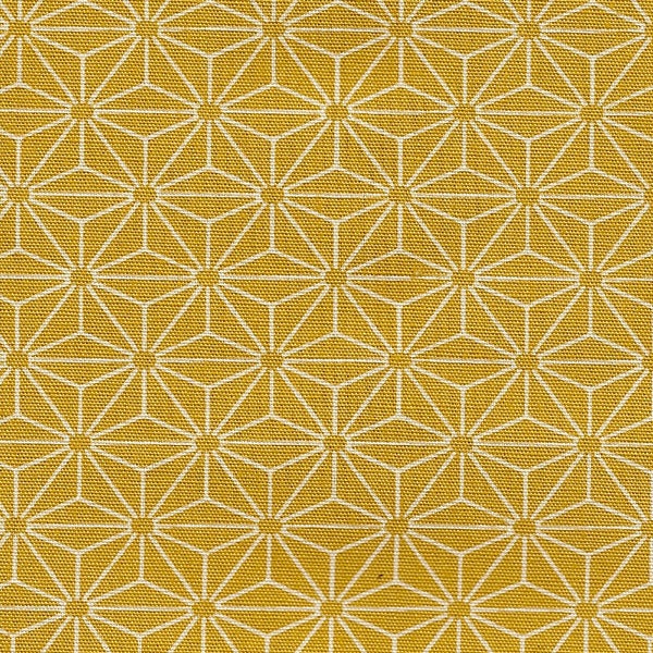 Hemp Leaf "Asanoha" Japanese Design - Golden Yellow