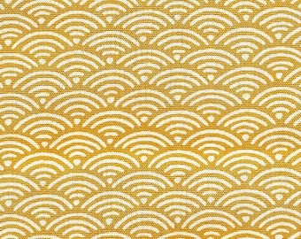 Diseño japonés &quot;Seigaiha&quot; - Amarillo dorado