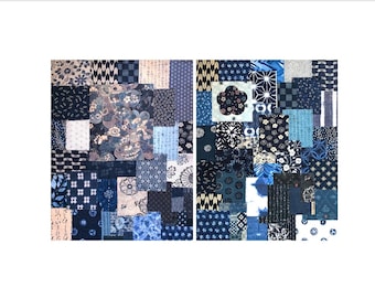 SPECIAL! 63 Mixed Boro Japanese Fabric Collection -  Slow Stitching #427