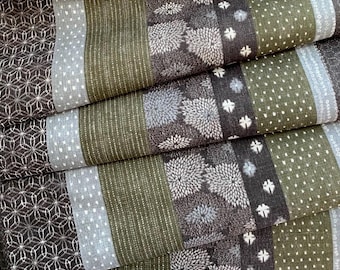 NEW!  Boro Japan Stripe Cotton Dobby -  Traditional Designs - Retro Look