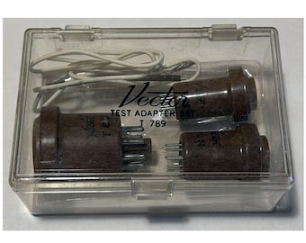 Vector T 789 Tube Socket Test Adapter Set in Case w/Probe