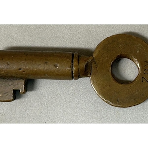 Brass Railroad Key Stamped K82 Antique