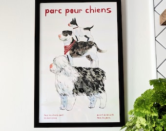 Framed Dog Park Print