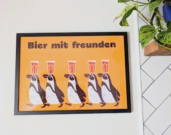 Framed Beer With Friends Print