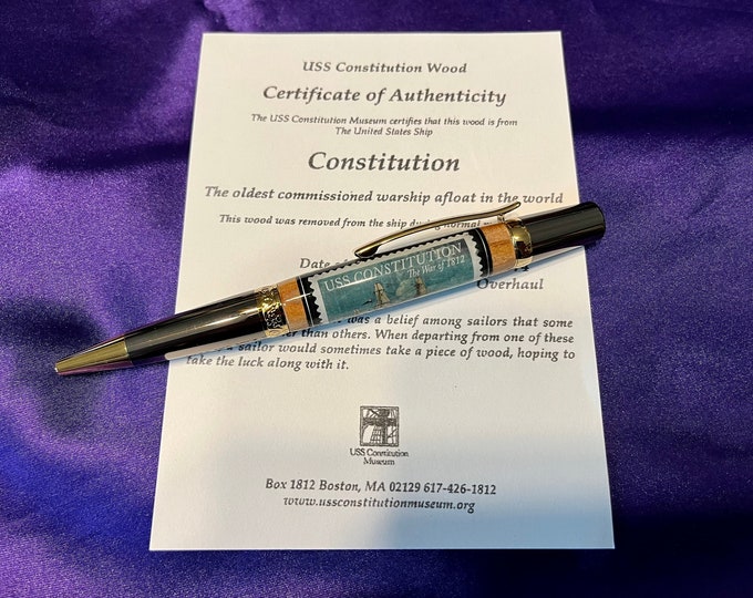 USS Constitution Stamp Ballpoint Pen