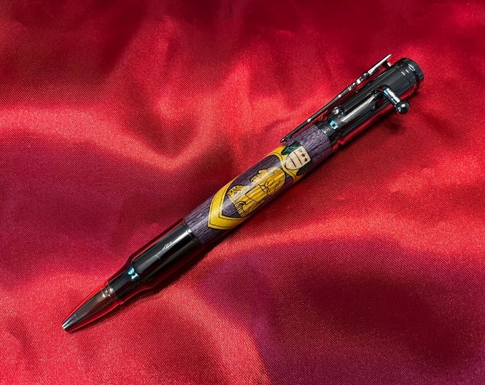 Purple Heart Bolt Action Rifle Ballpoint Pen
