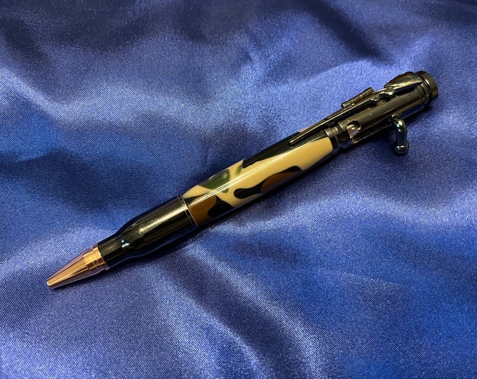 Woodland Camo Bolt Action Ballpoint Pen