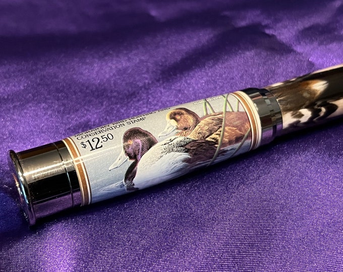 REAL Duck Stamp Over and Under Shotgun Pen - Duck Hunter