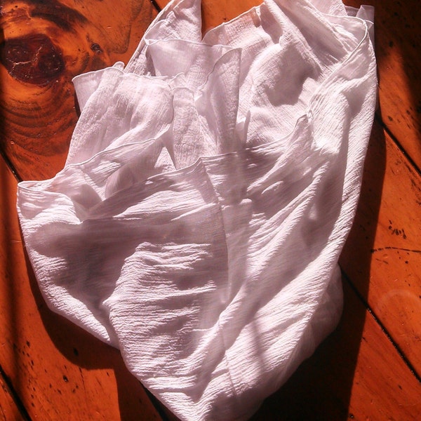White Cotton Gauze Baby/Swaddling Blanket