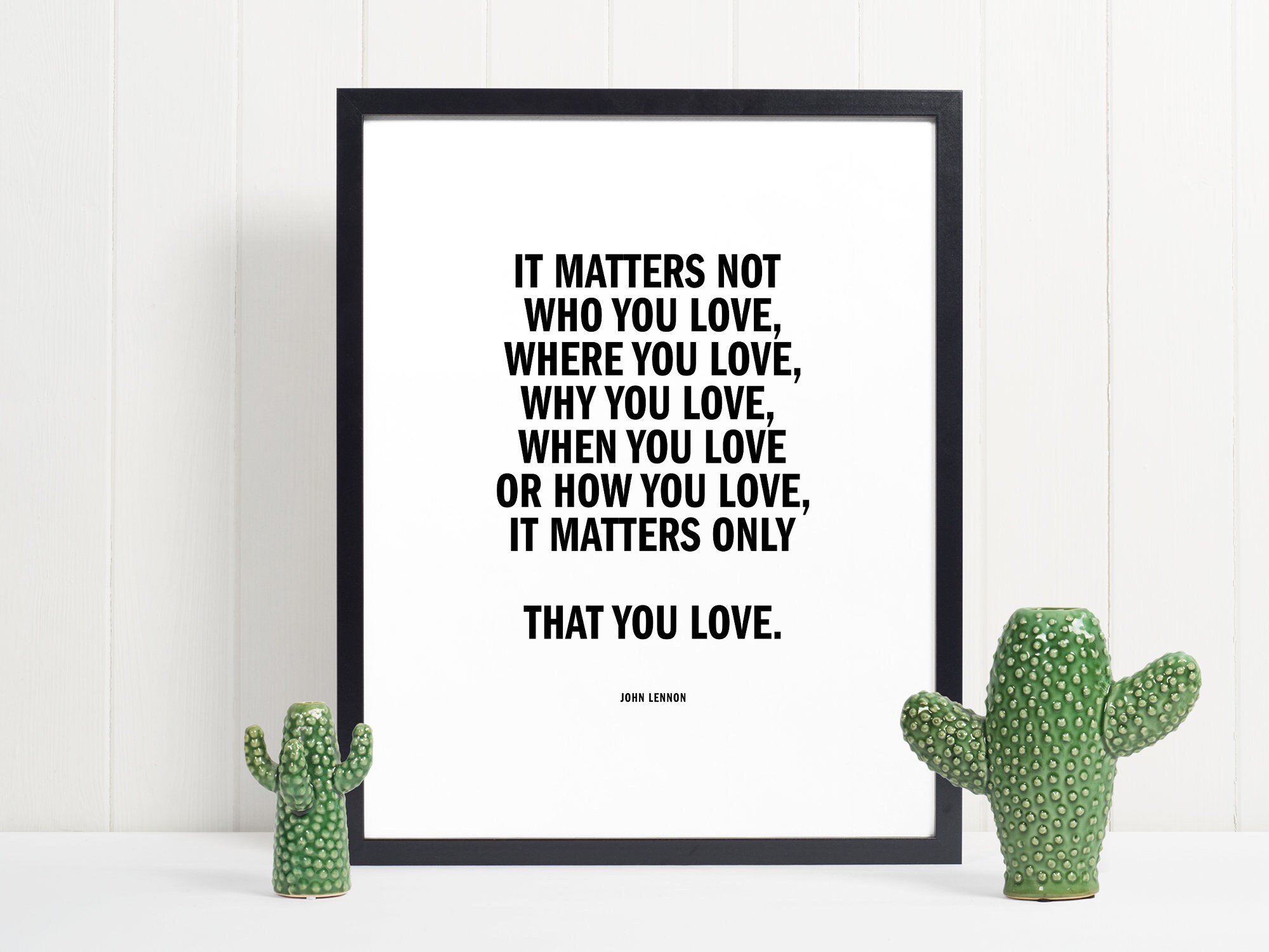 John Lennon Quote Love Poster Digital Print Wall Art Home Etsy UK