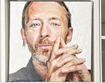 Thom Yorke | Radiohead | Fan Art | Original hand-painted | Oil Painting | Music Art | Portrait painting | Gift for fan