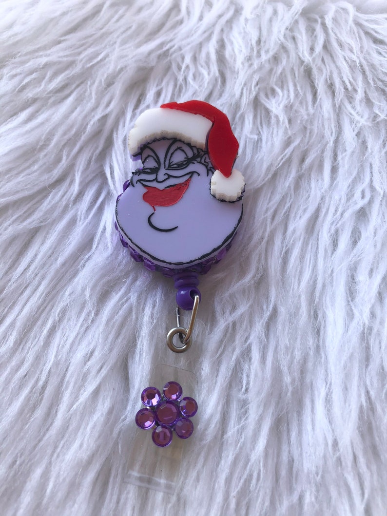 Ursula Santa Retractable Badge Reel ID Holder