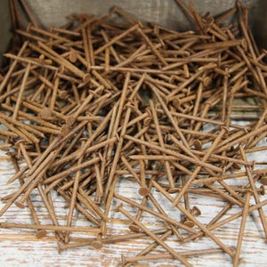 Rusty Nails, 3&quot; Long Rusty Framing Nails, Great For Rust Printing, Eco Printing or Crafting.  Pack of 25