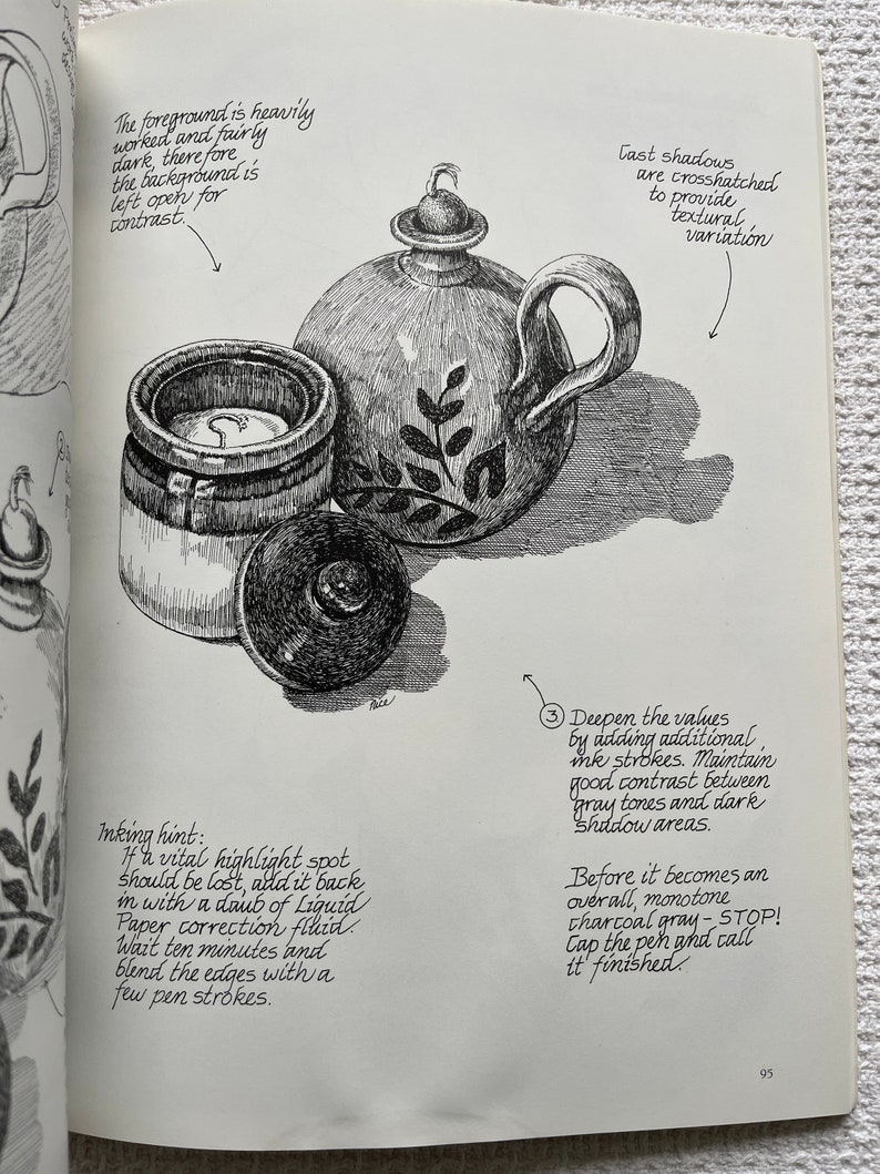 Drawing in Pen and Ink by Claudia Nice First Steps Series Etsy