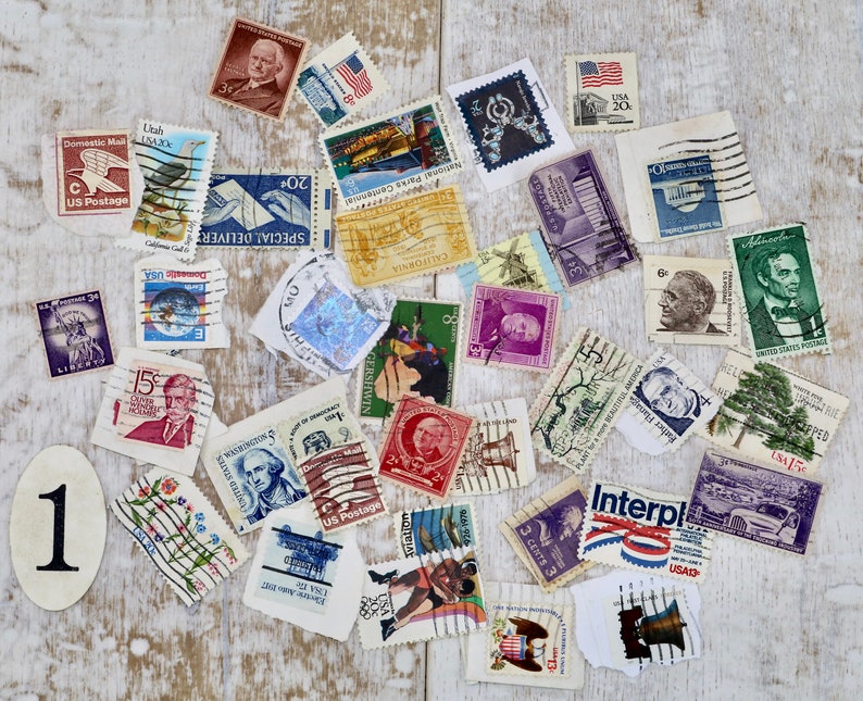 Vintage US Postage Stamps, Assorted Stamps, Choose Yours From Photos ...