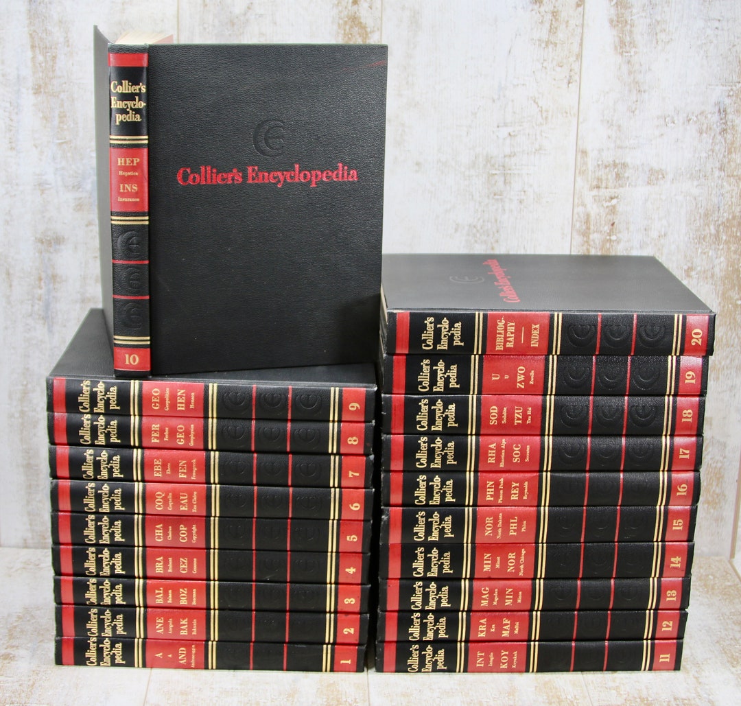 Collier's Encyclopedia 1958 Editions, Each Volume Sold