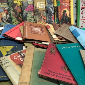 Vintage Book Cover Sets of 4, Randomly Chosen Vintage Book Covers, Great For Altered Book And Mixed Media Projects.