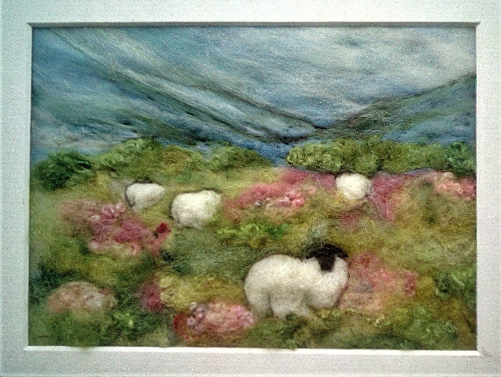 Needle Felting Kit Sheep in the Meadow Etsy UK