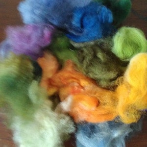 Needle Felting Kit Moorland. With hand dyed and natural coloured fleece image 3