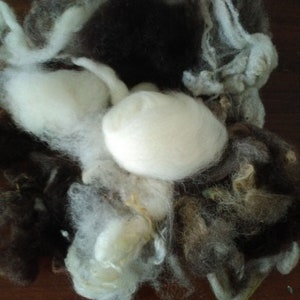 Needle Felting Kit Moorland. With hand dyed and natural coloured fleece image 4