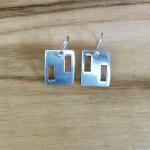 Mexican Silver Geo Earrings