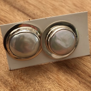 Mexican Silver Classic Pearl Studs
