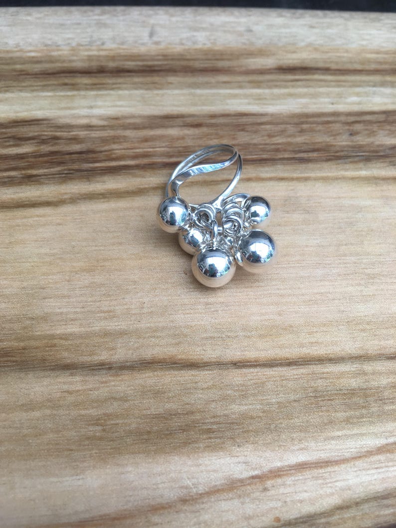 Multi Ball Chain Ring. Etsy