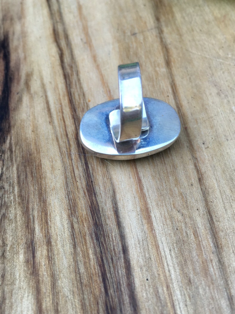 Rare Gaspeite Mexican Sterling Silver Ring
