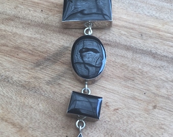 Mexikanische Silber Onyx Anhänger