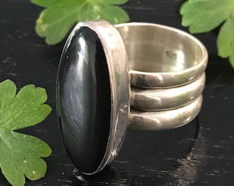 Mexican Silver Onyx Ring