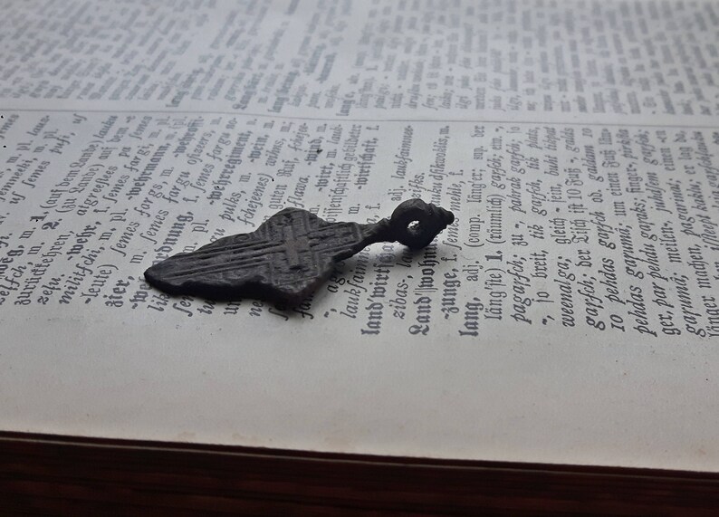 archaeological dig found objects Authentic Russian Orthodox Cross 18 C
