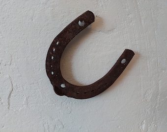 Vintage Horseshoe Primitive antique house warming gift Rusty Old Horseshoe Lucky Symbol Rustic Décor Farmhouse décor handmade iron
