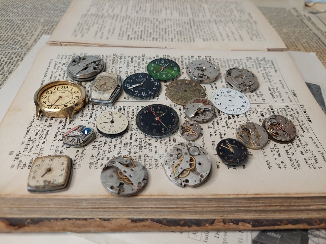 Wrist Watch Faces Movements Watch Parts Antique Vintage Soviet Etsy
