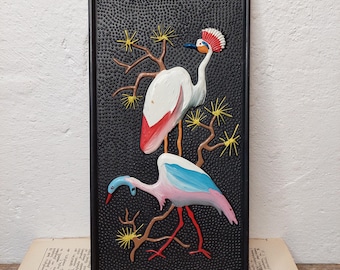 Vintage Birds Decor Wall decor Wall hanging birds Art Deco Plastic decor