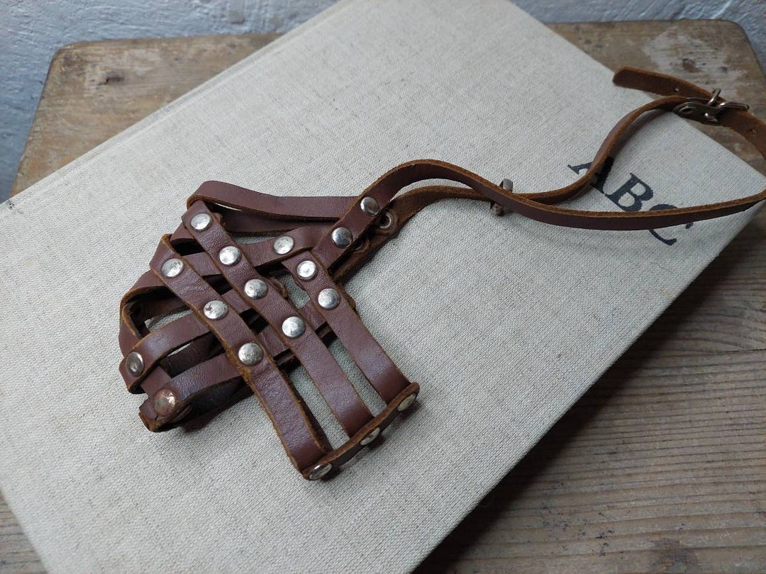 Dog Muzzle Antique Metal Rustic Handmade Dog Muzzle Primitive Etsy