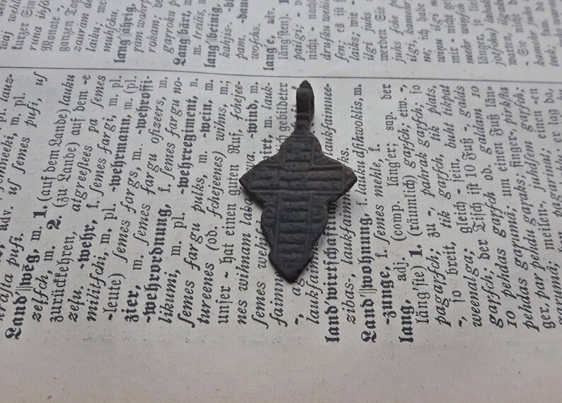 archaeological dig found objects Authentic Russian Orthodox Cross 18 C