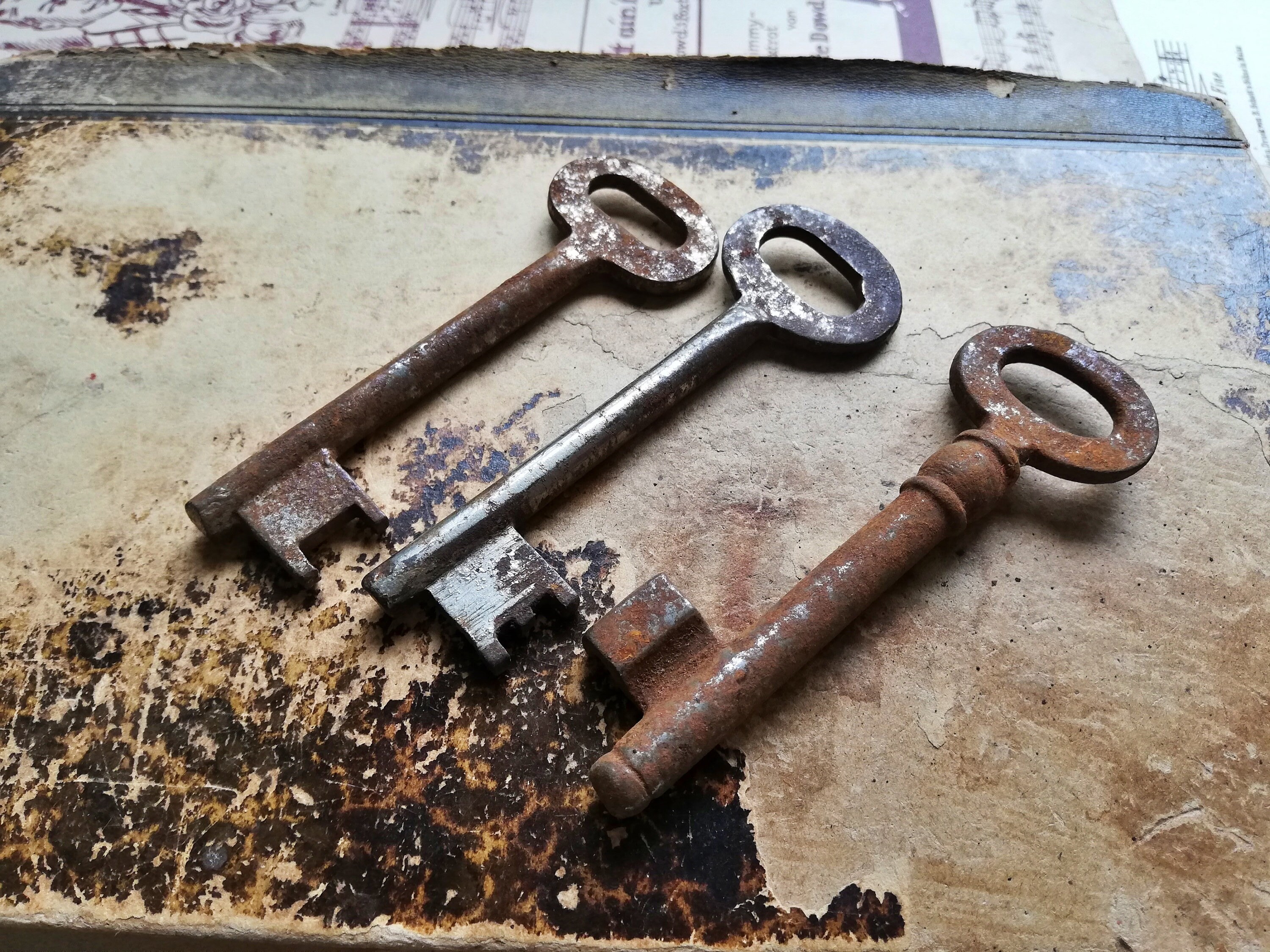 3 Antique Metal Skeleton Key Old Key Rustic Home Decor Etsy UK