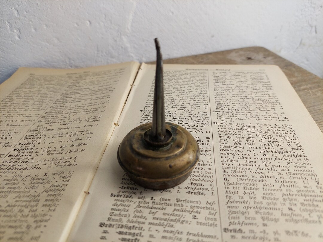 Vintage Oil Can Sewing Machine Oil Can Mini Oil Can Metal Oil Can