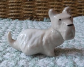 Vintage Dog Terrier Lomonosov Porcelain Puppy Figurine USSR Russian