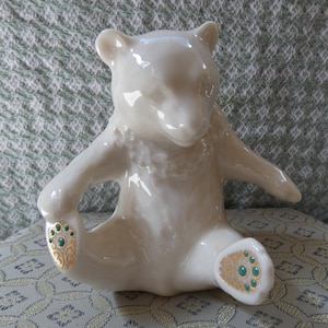 Vintage Lenox Bear China Collectible Playful Bear Issued in 1991 Figurine