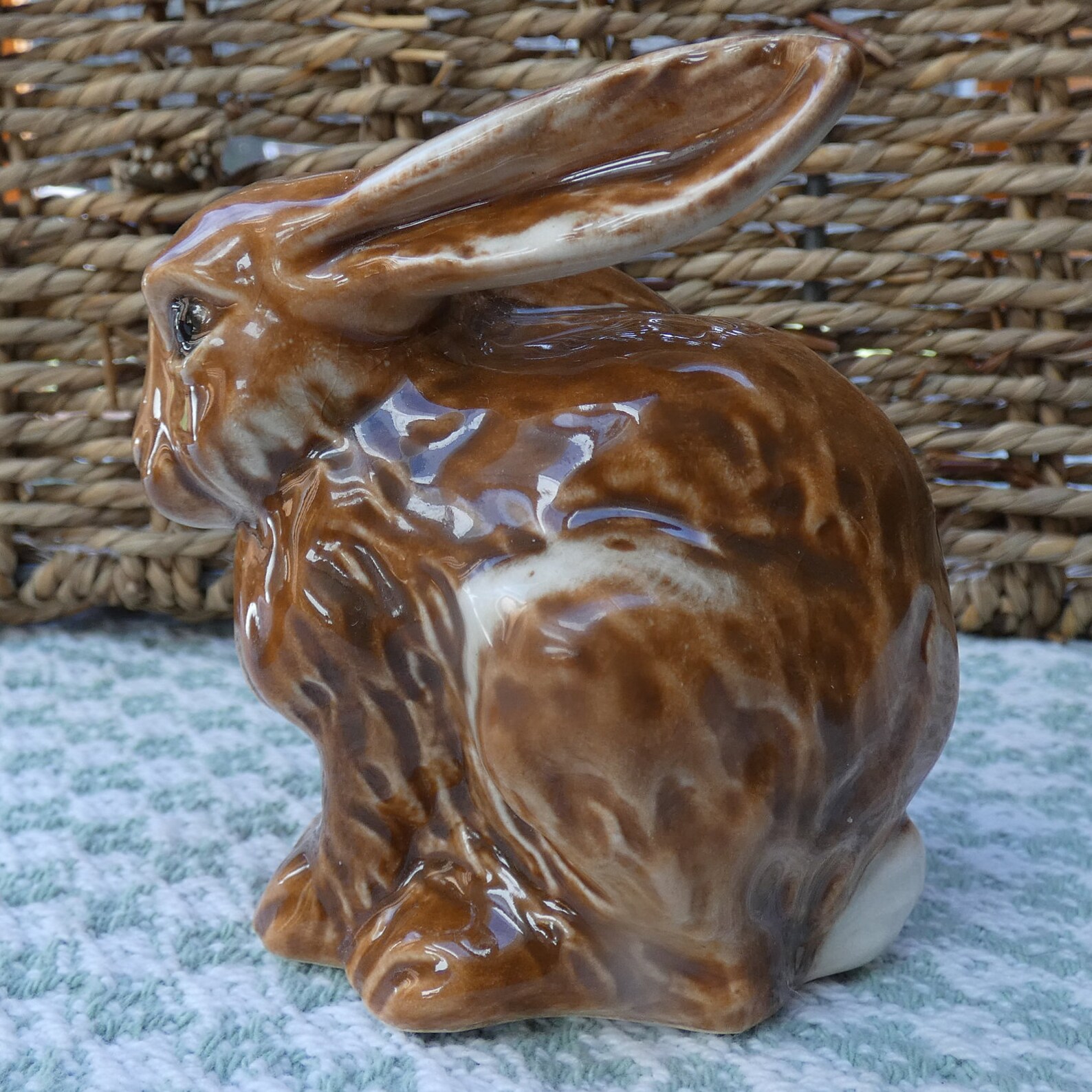 Vintage Goebel Bunny Rabbit Figurine Brown West Germany | Etsy