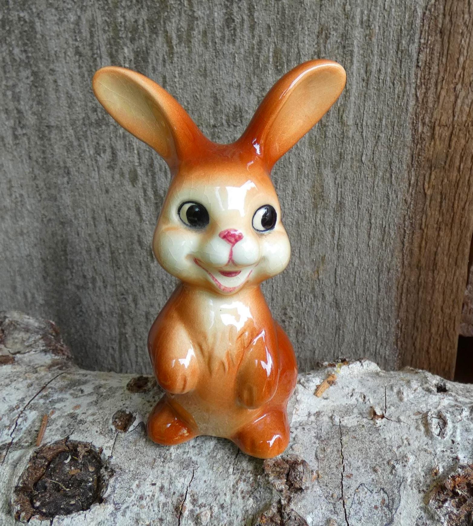 VINTAGE FIGURINES BAMBI & PANPAN PORCELAINE Goebel 1970 West Germany