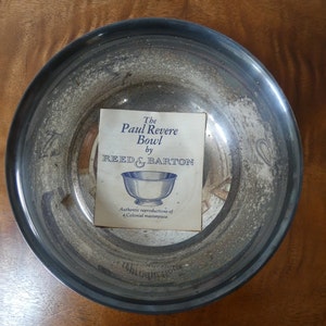 Vintage Paul Revere Bowl by Reed & Barton World&#39;s Finest Silver Plated Ware USA 1980&#39;s