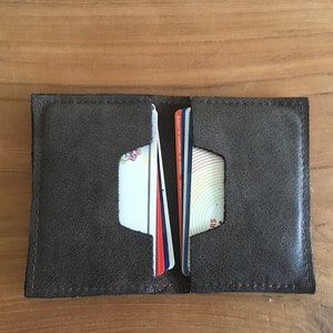 Spring Sale, Guitarist Leather Wallet, Credit Card Holder for Guitarist with Pick Pocket image 6