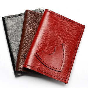 Spring Sale, Guitarist Leather Wallet, Credit Card Holder for Guitarist with Pick Pocket image 2